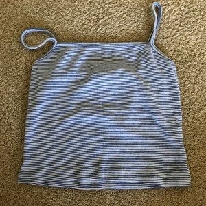 brandy melville blue and white top